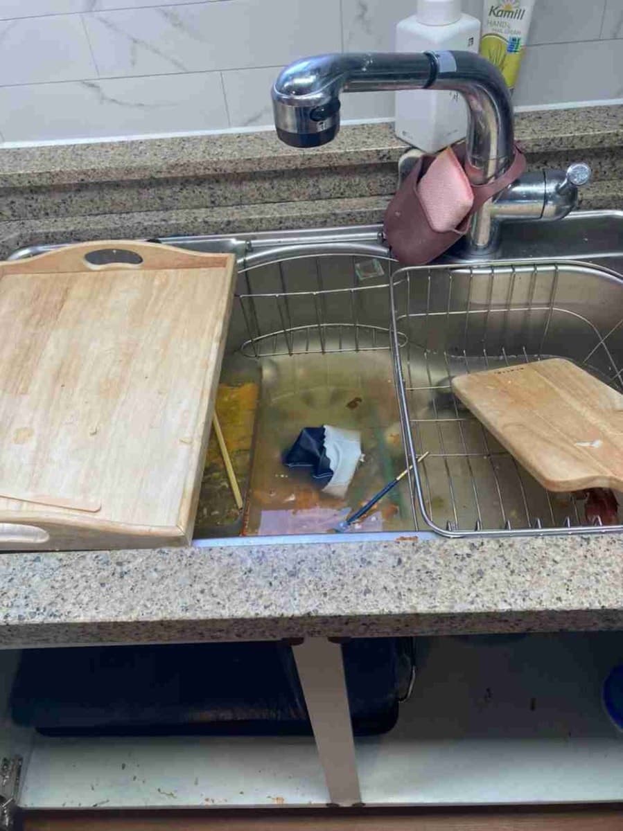 싱크대 막힘에 과탄산소다를 쓰셨다고 했습니다 — 그래서 세 가지를 말씀드렸습니다